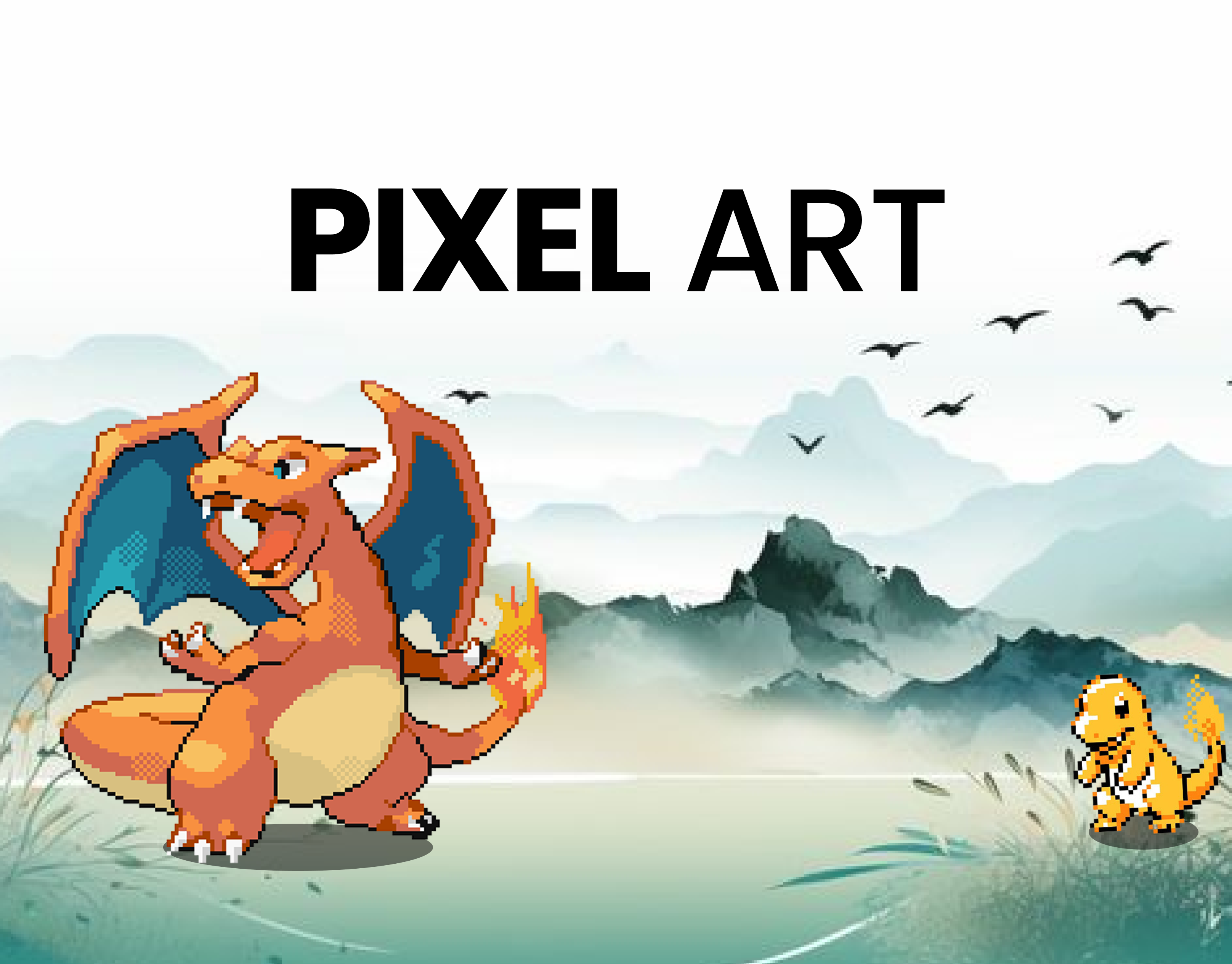 Pixel Art Behance Poster